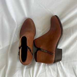 Lucky Brand Leather Flat Bootie - Burklee